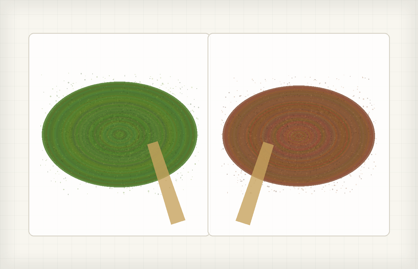 Matcha and hojicha ingredient study